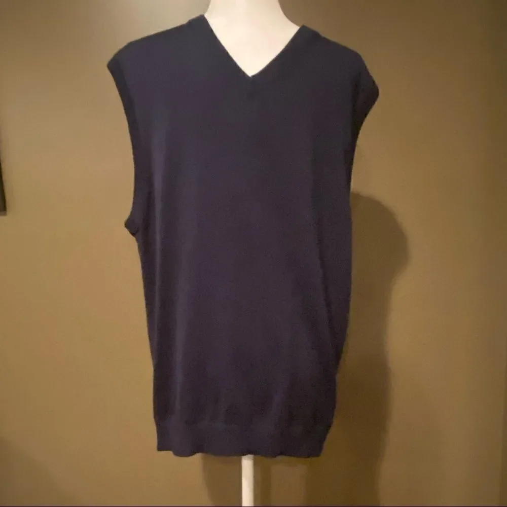 Daniel Cremieux Silk Blend Sweater Vest Size Large